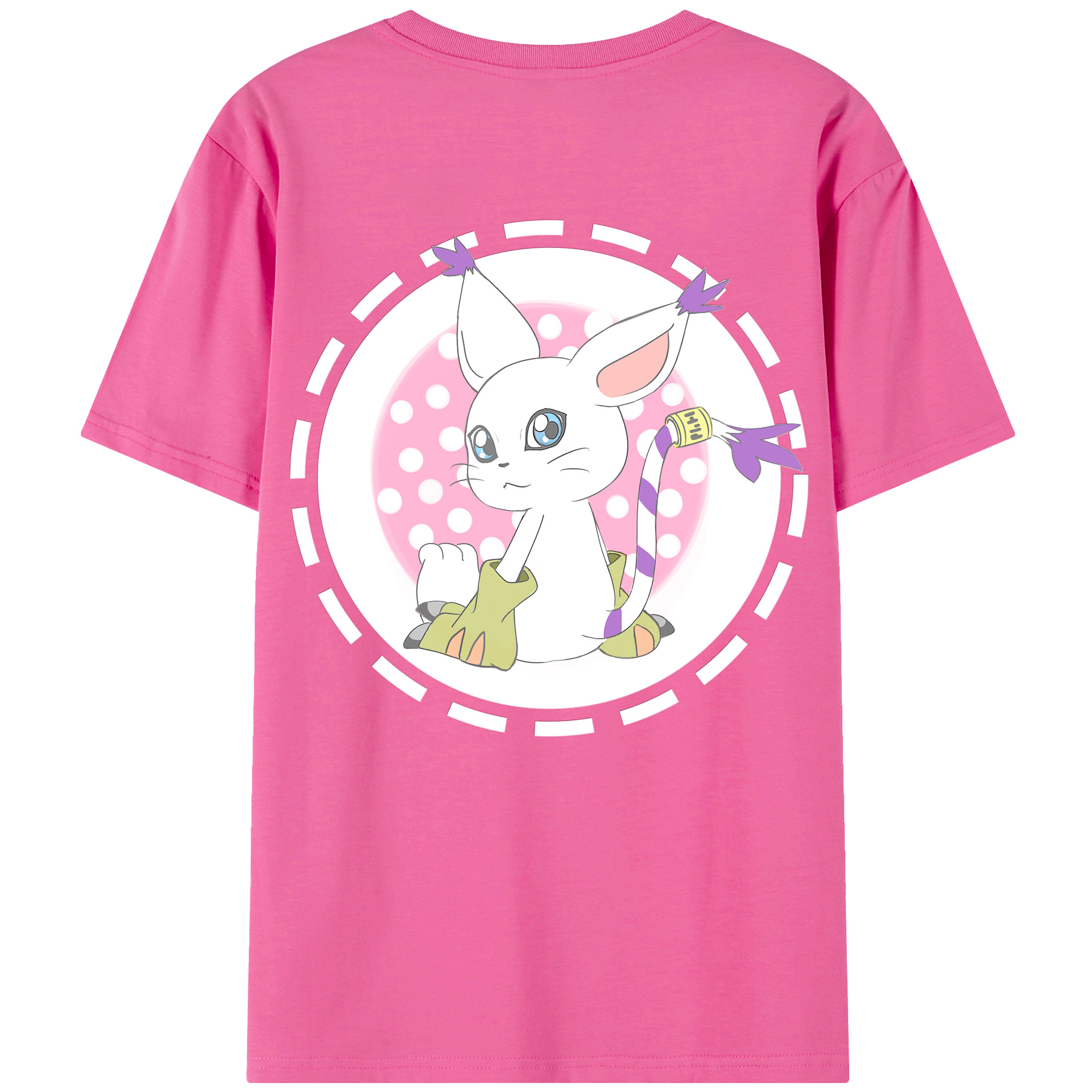（画像用） Digimon デジタルモンスター/デジモン レディース半袖Tシャツ(バックプリント)